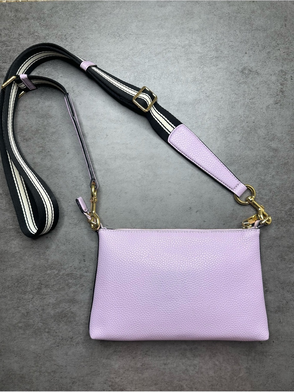 Marc Jacobs The Cosmo Crossbody Bag Languid Lavender Leather - Picture 6 of 9